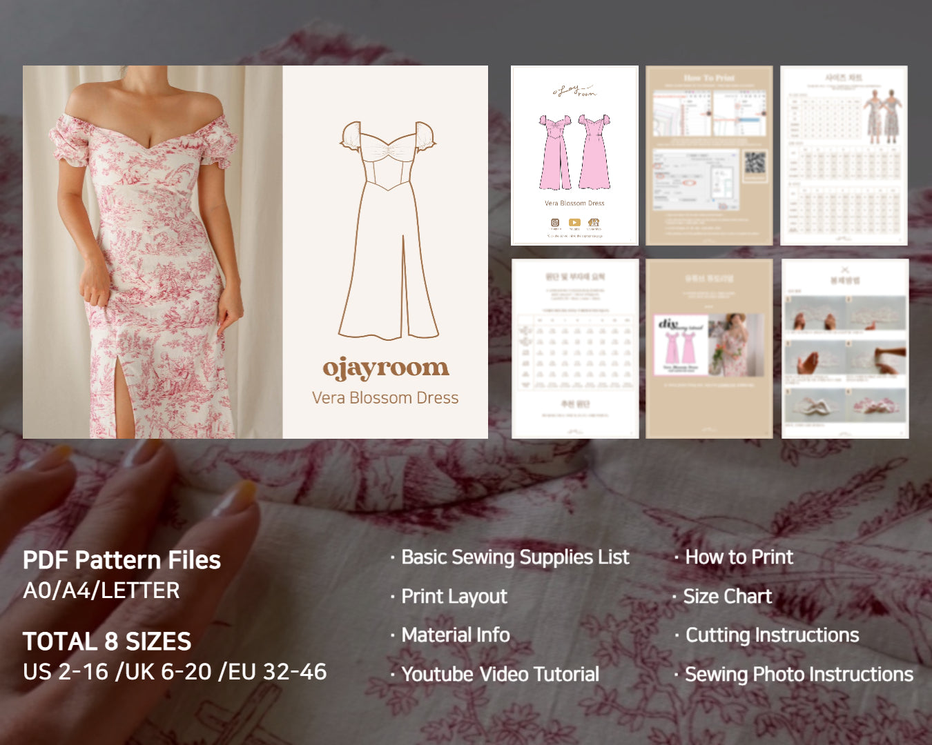Vera Blossom Dress PDF Pattern
