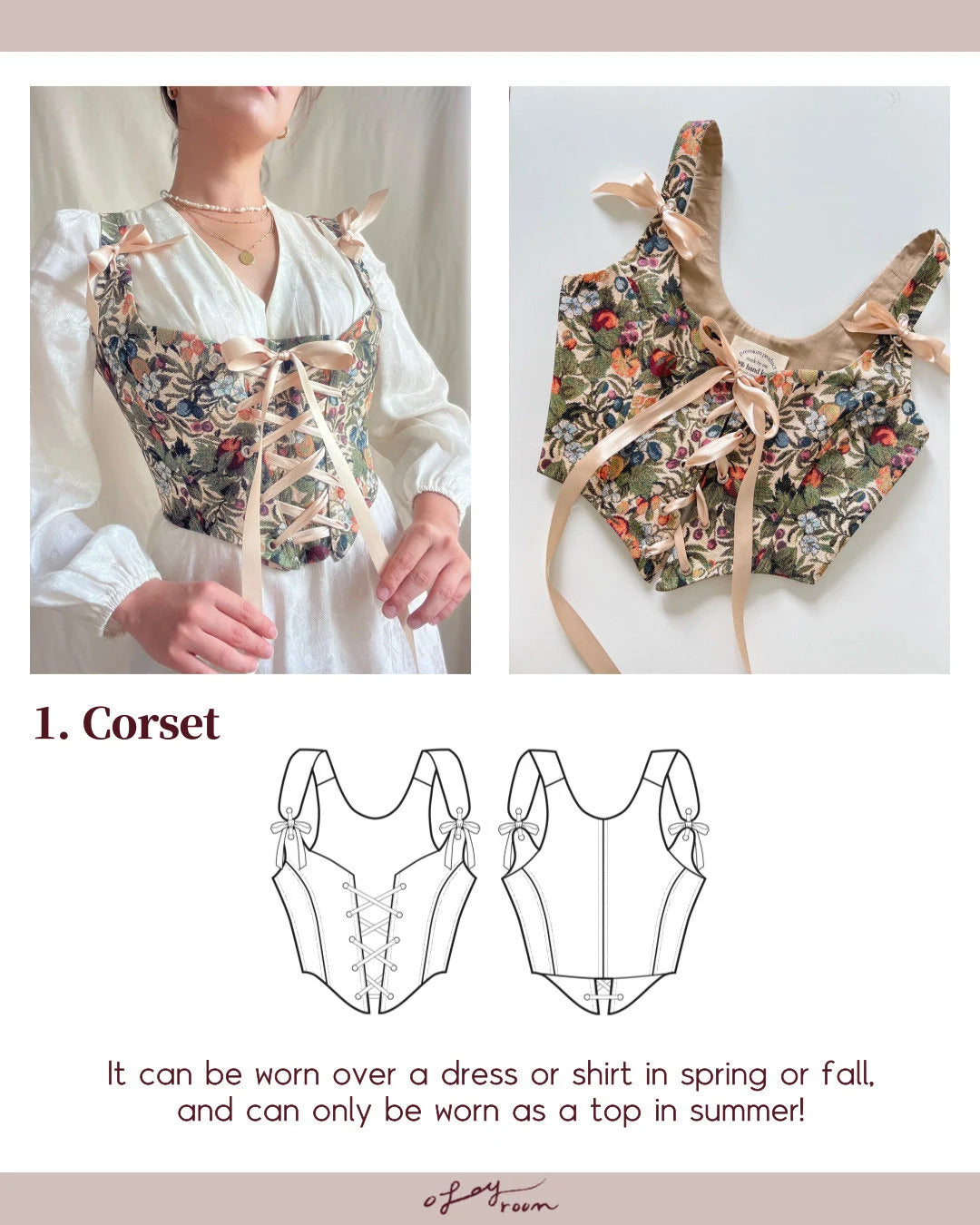 Emma Breeze Corset +with Sleeve
