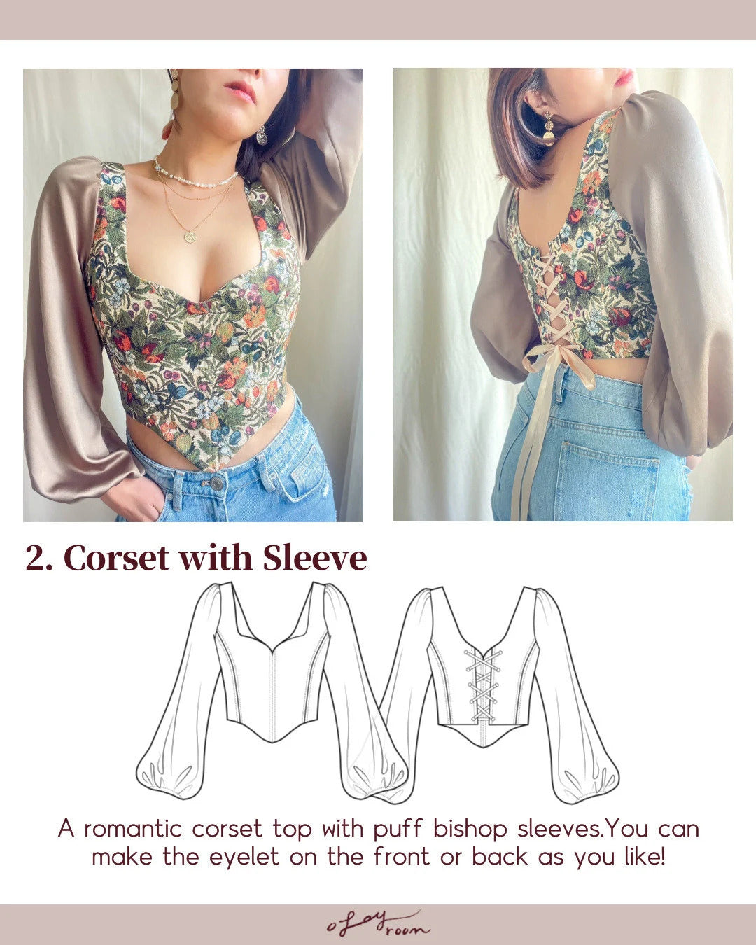Emma Breeze Corset +with Sleeve