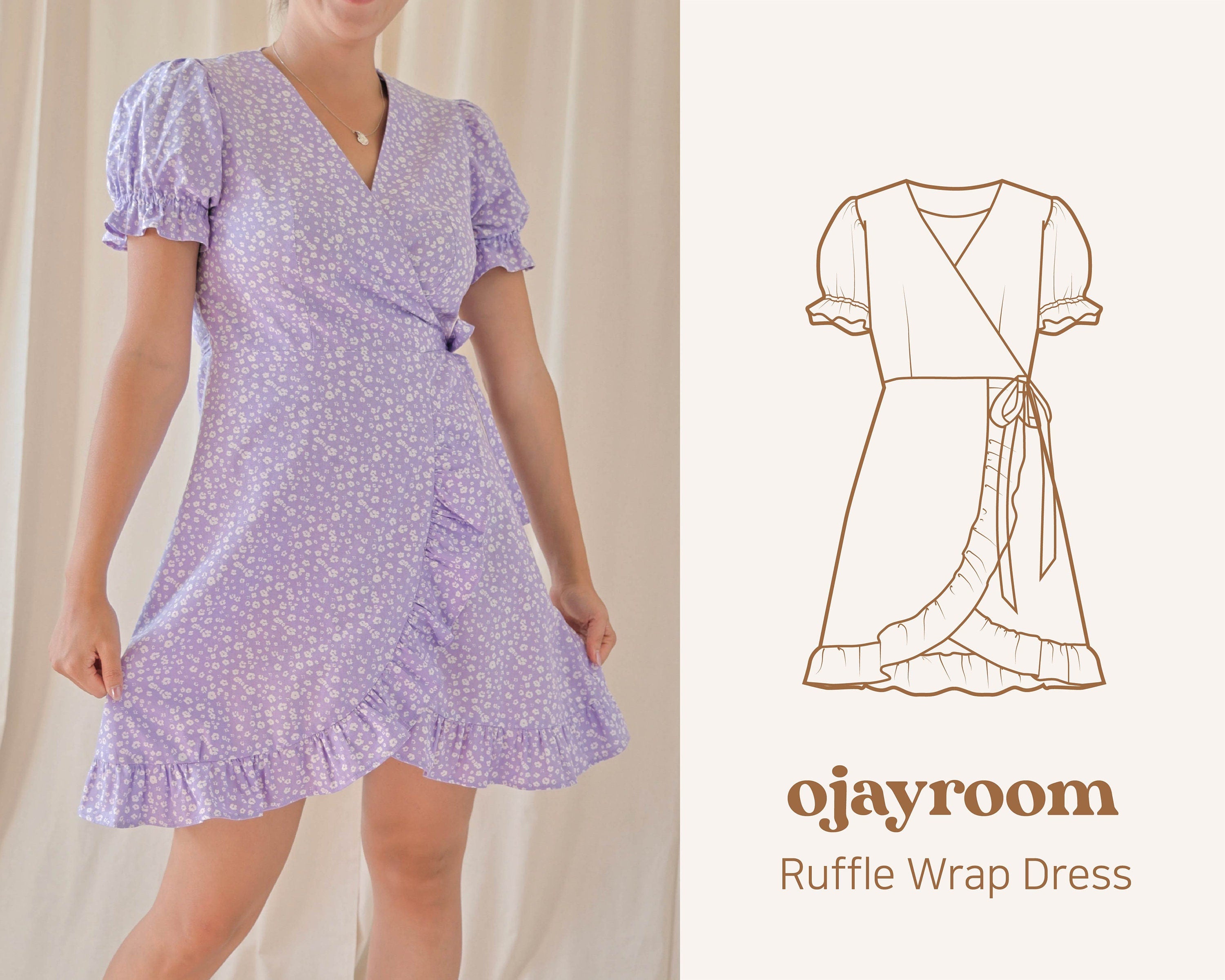 Ruffle Wrap Dress – OJAYROOM