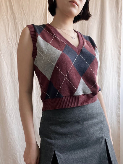 Crop Knit Vest