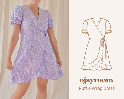 Ruffle Wrap Dress